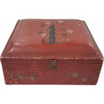 꽃무늬 나무 함