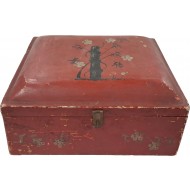 꽃무늬 나무 함