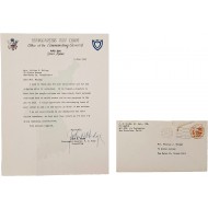 [194] 미군정 제24군단 사령관 하지 중장 서신 - 친필 서명