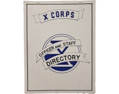 [45] 제10군단(X corps) 본부 장교 및 참모 명부