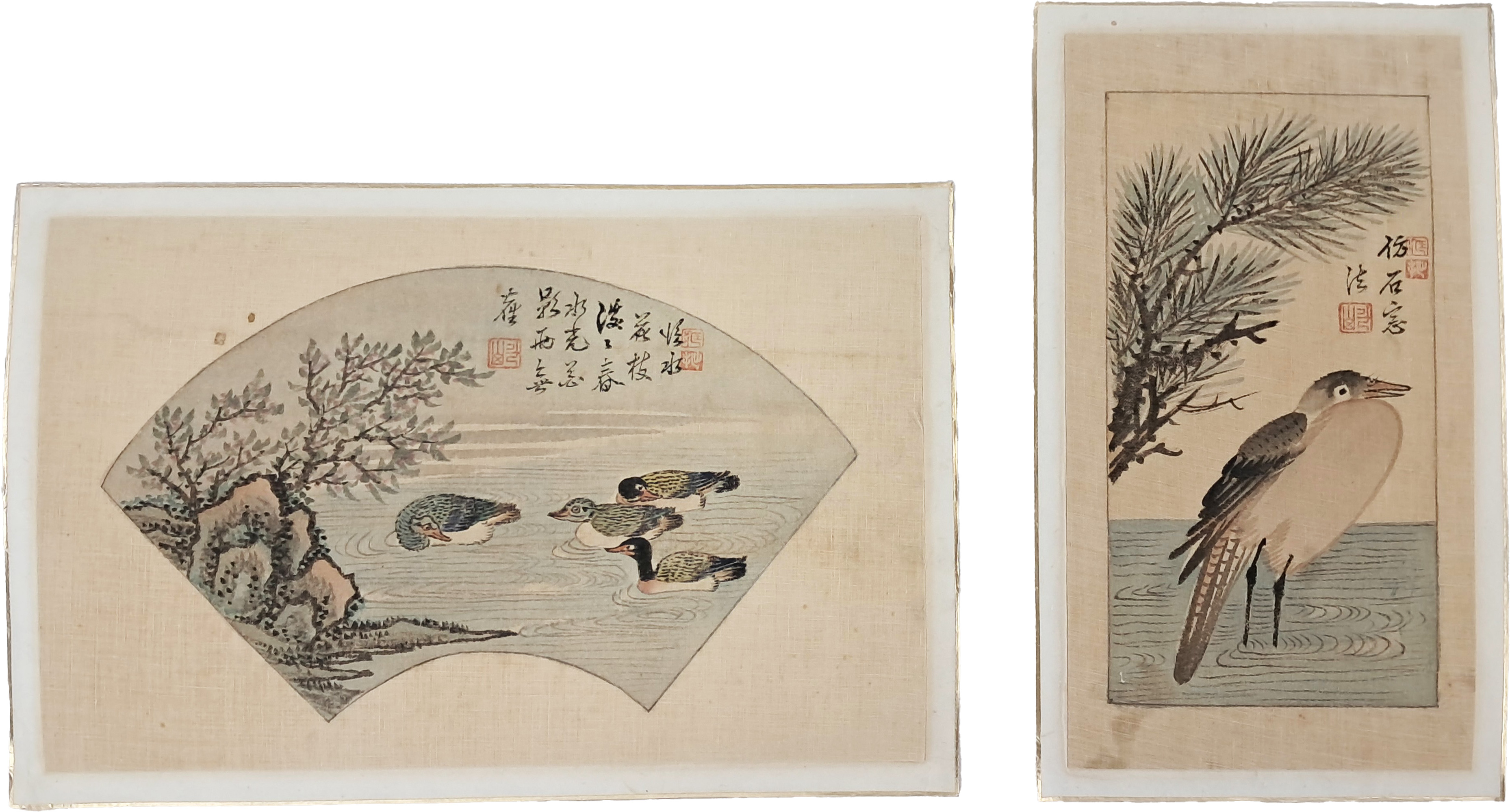 [91] 두산(斗山) 정술원(鄭述源)의 야목(野鶩) 등 2점