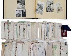 [197] 주월 비둘기부대 제201 외과병원에 근무한 참전용사의 앨범 / 기장 및 기장증 / 편지 100여 통 일괄