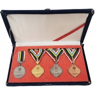 [206] 제42회 세계사격선수권대회 금·은·동 및 문진형 기념메달 등 4종 세트