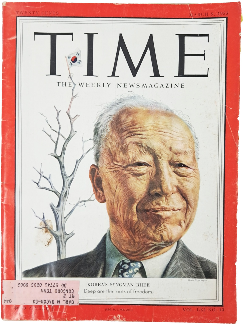 [5] 한국전쟁 중에 이승만대통령이 표지를 장식한 [TIME]지