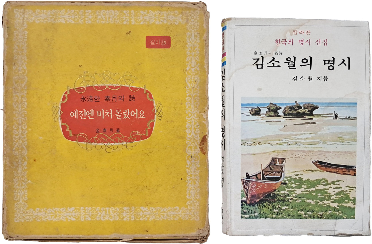 [19] 김소월(金素月)의 시집 [예전엔 미처 몰랐어요]와 [金素月의 名詩] 2책 일괄