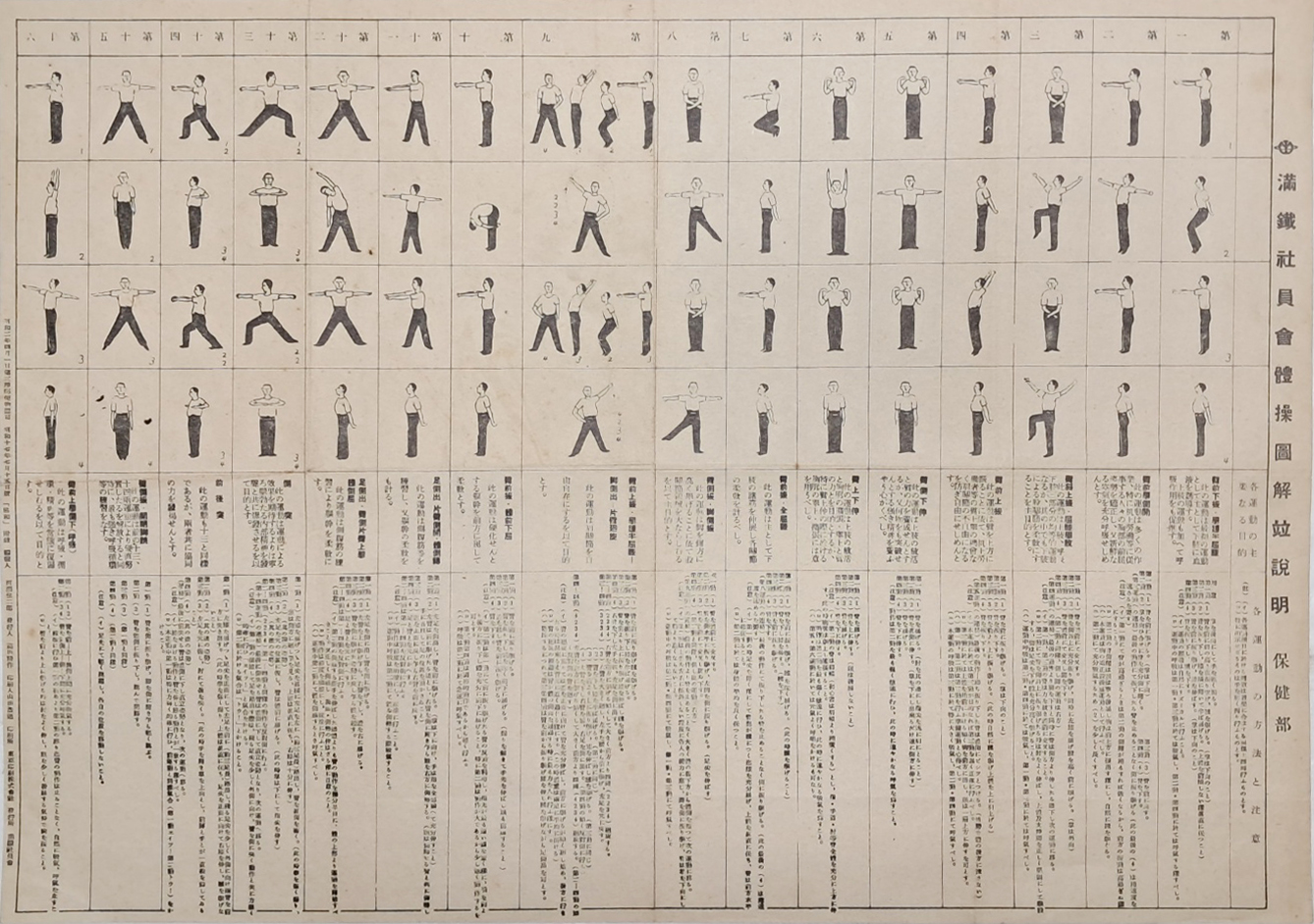 [313] 만철사원회에서 발행한 [만철사원회체조도해병설명 滿鐵社員會體操圖解竝說明]