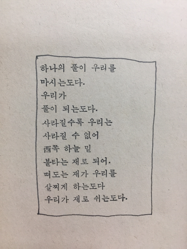 풀잎 (강은교시선)