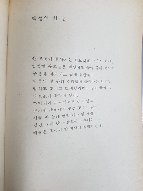 김석규 시선 백성의 흰 옷