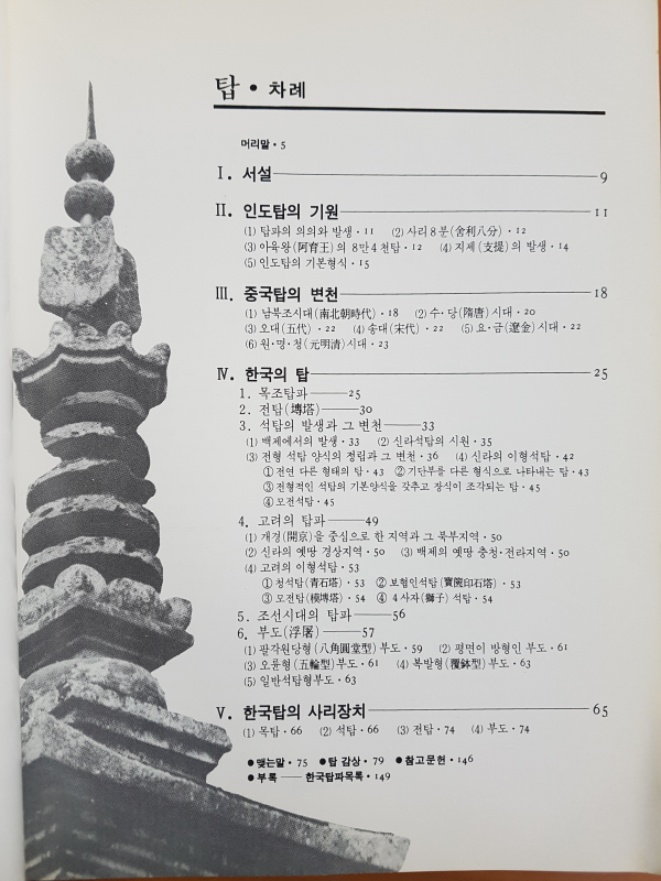 한국의 미술 2 탑