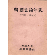 한국언론연표(1911-1945)