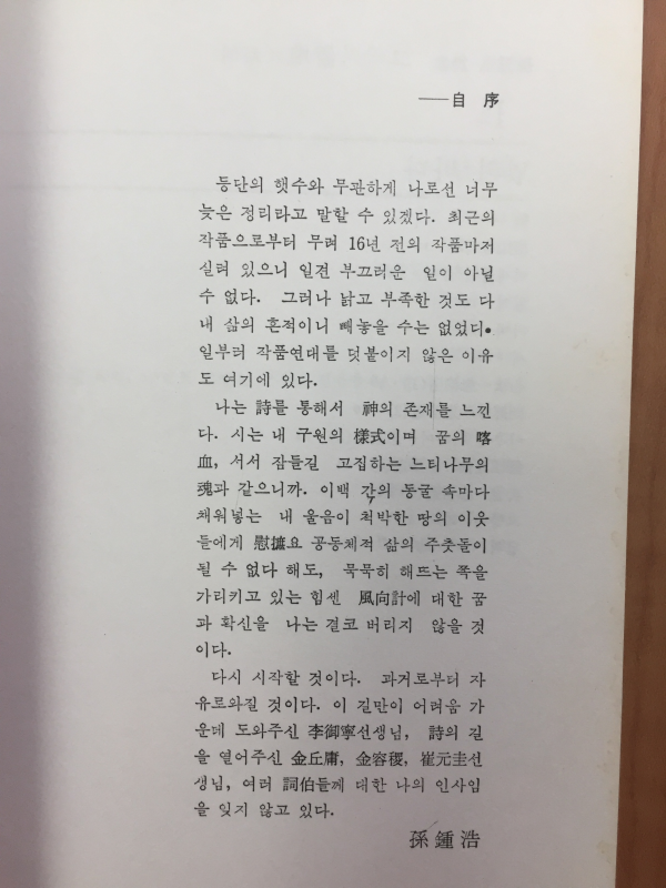 그대의 벽지(손종호 시집)