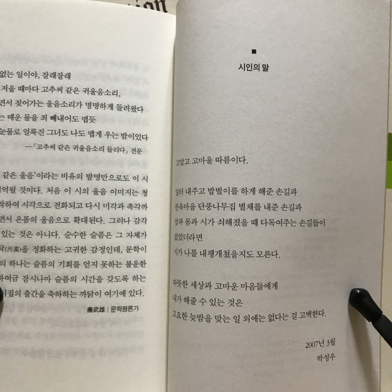 가뜬한 잠 (박성우시집,초판)