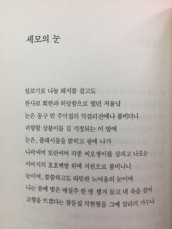 사람의 등불(고재종 제3시집, 초판)