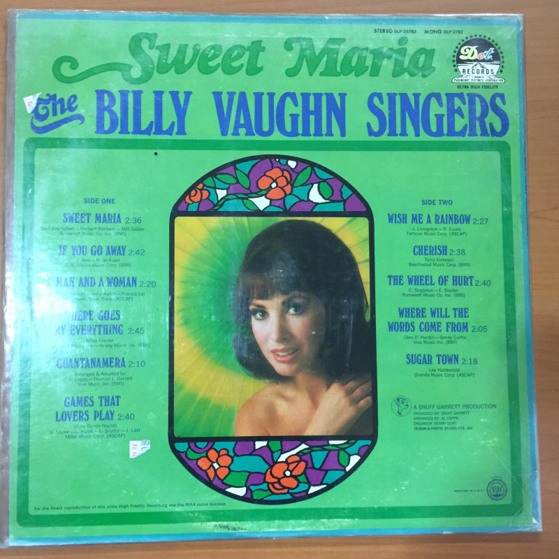 The Billy Vaughn Singers ‎– Sweet Maria