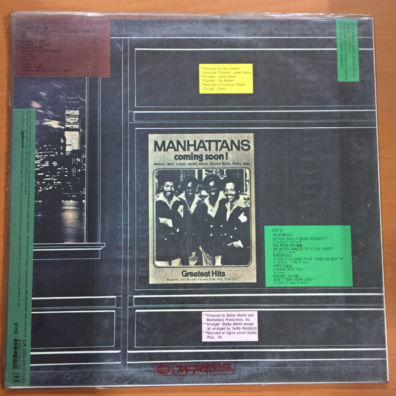 Manhattans ‎– Greatest Hits