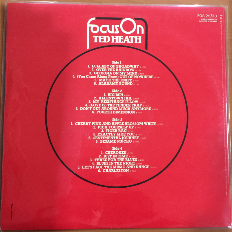 Ted Heath ‎– Focus On Ted Heath