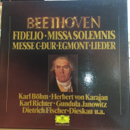Beethoven*, Karl Böhm, Gundula Janowitz, Herbert von Karajan, Karl Richter, Dietrich Fischer-Dieskau, U.a.* ‎– Fidelio - Missa Solemnis - Messe C-Dur - Egmont - Lieder