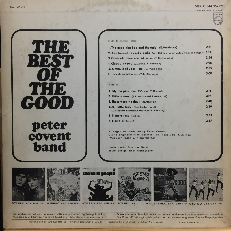 THE BEST OF THE GOOD - PETER COVENT BAND