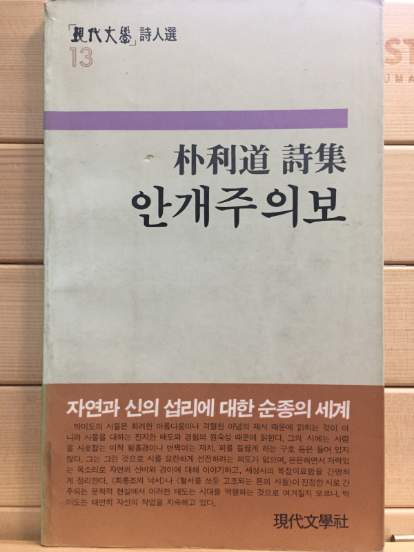 안개주의보 (박이도시집,초판)