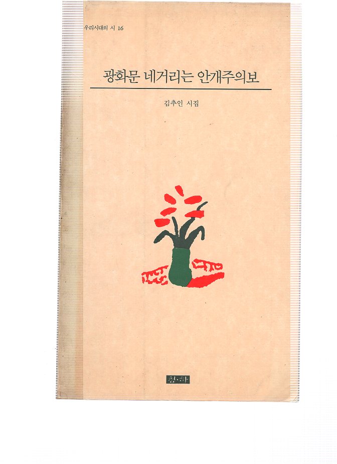 광화문 네거리는 안개주의보 (김추인시집,초판)