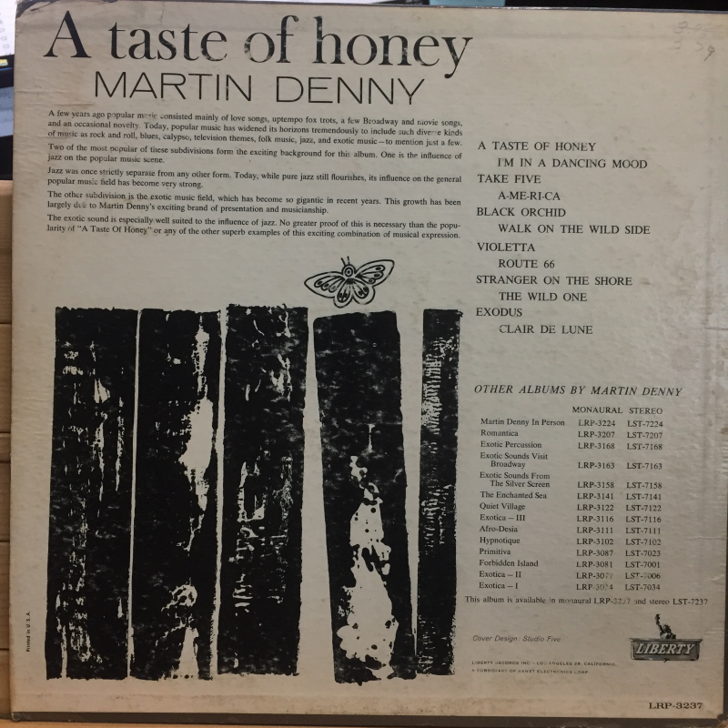 Martin Denny ‎– A Taste Of Honey