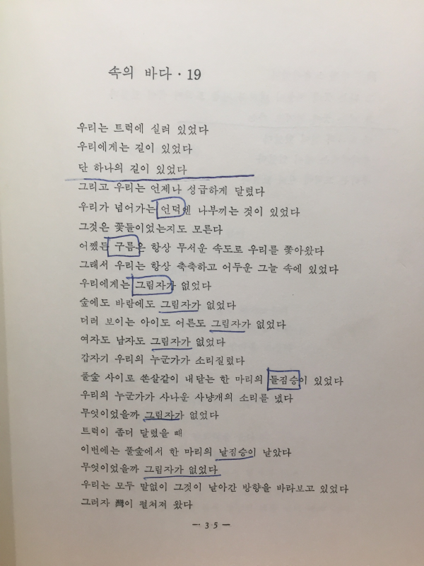 꿈 속의 뼈 (전봉건시집,초판)