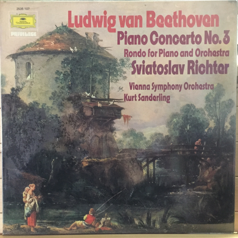 Ludwig van Beethoven — Sviatoslav Richter - Vienna Symphony Orchestra, Kurt Sanderling ‎– Piano Concerto No. 3 / Rondo For Piano And Orchestra