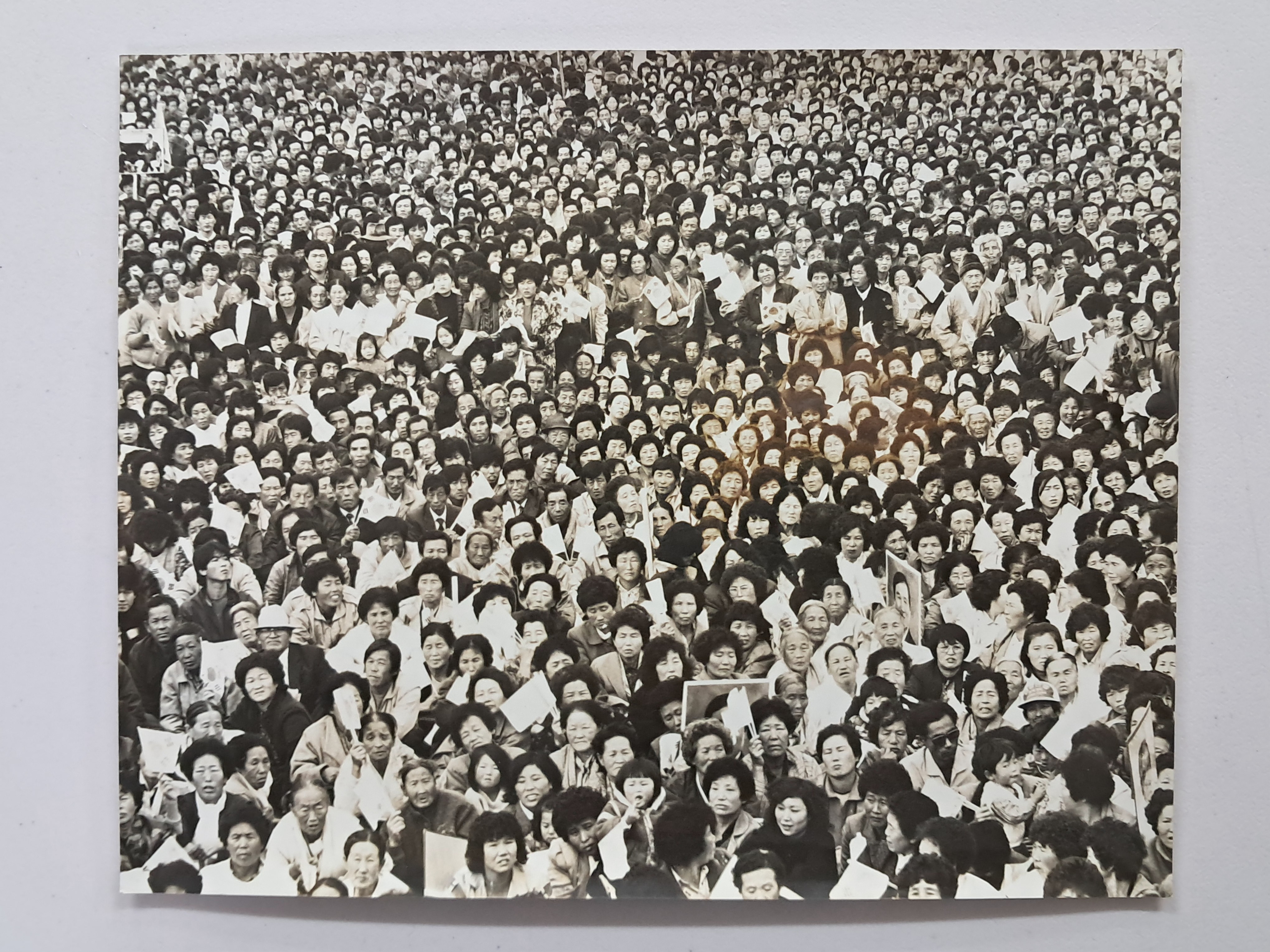 13대 대선 유세장에 모인 군중 사진
