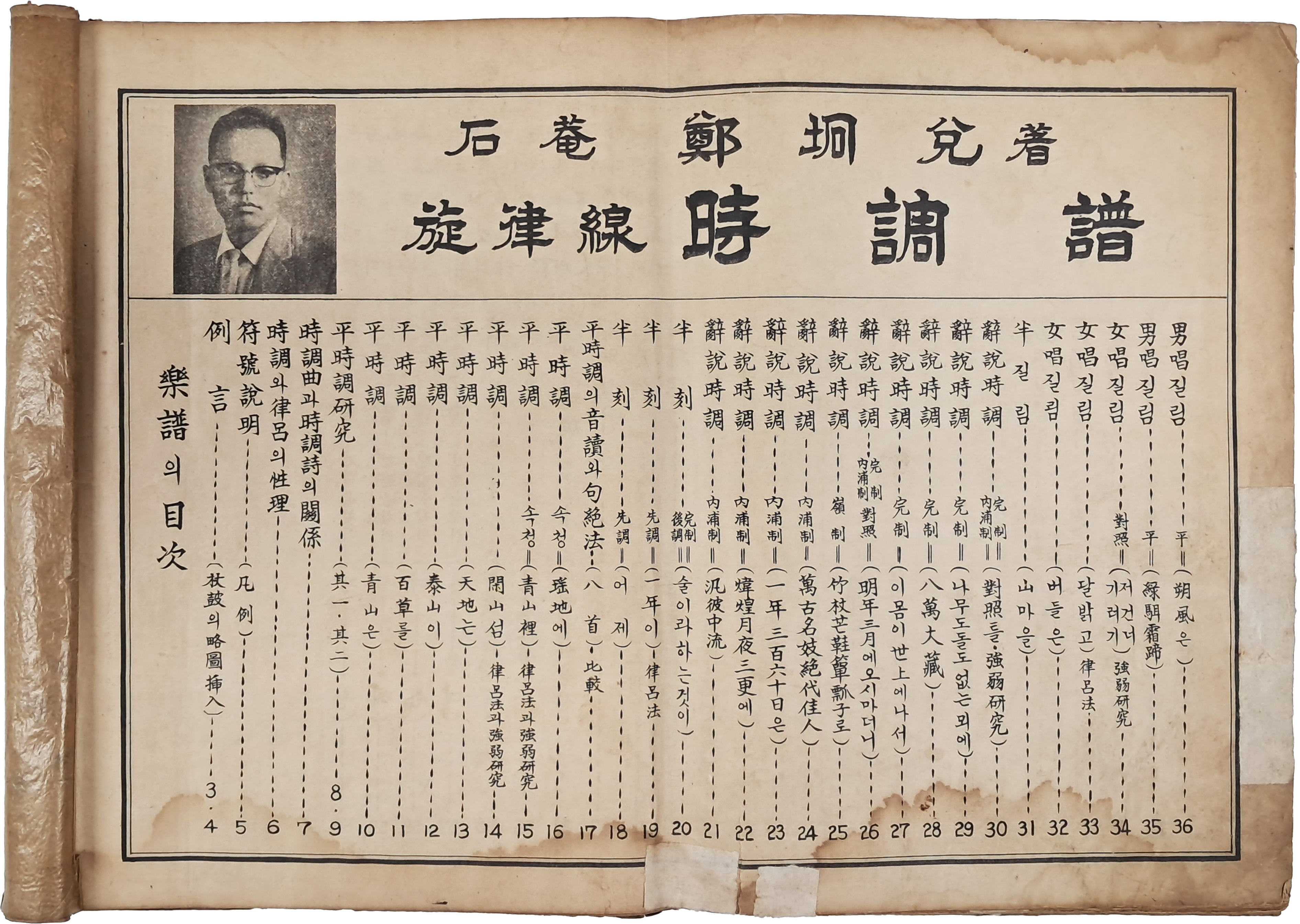 [61] 석암(石菴) 정경태(鄭坰兌)의 [시조보 時調譜]