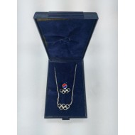 [210] 1948년 올림픽 기념품 태극무늬 배지 및 오륜 목걸이 2종 일괄