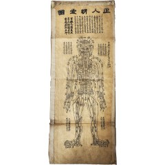 [16] 1909년 상해 簡靑參書局에서 발행한 인체경혈도 4점
