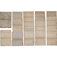 고등학교 시험문제지와 공부성적 검사문제 등 34장 일괄