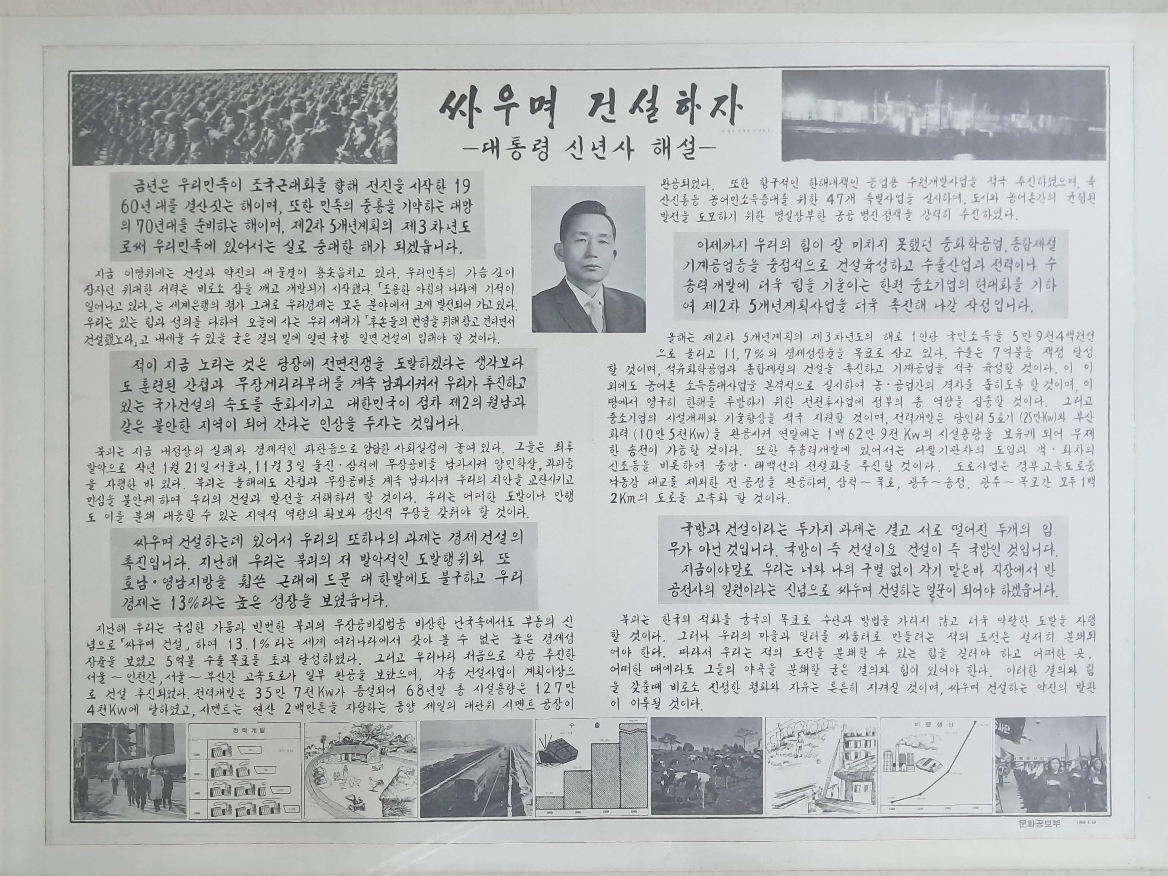 [35] 1969년 ‘대통령 신년사 해설’ 대형 홍보 포스터