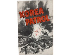 [52] 미국에서 최초로 한국전쟁을 배경으로 제작한 전쟁영화 [한국 순찰대 Korea Patrol] 대형 팸플릿