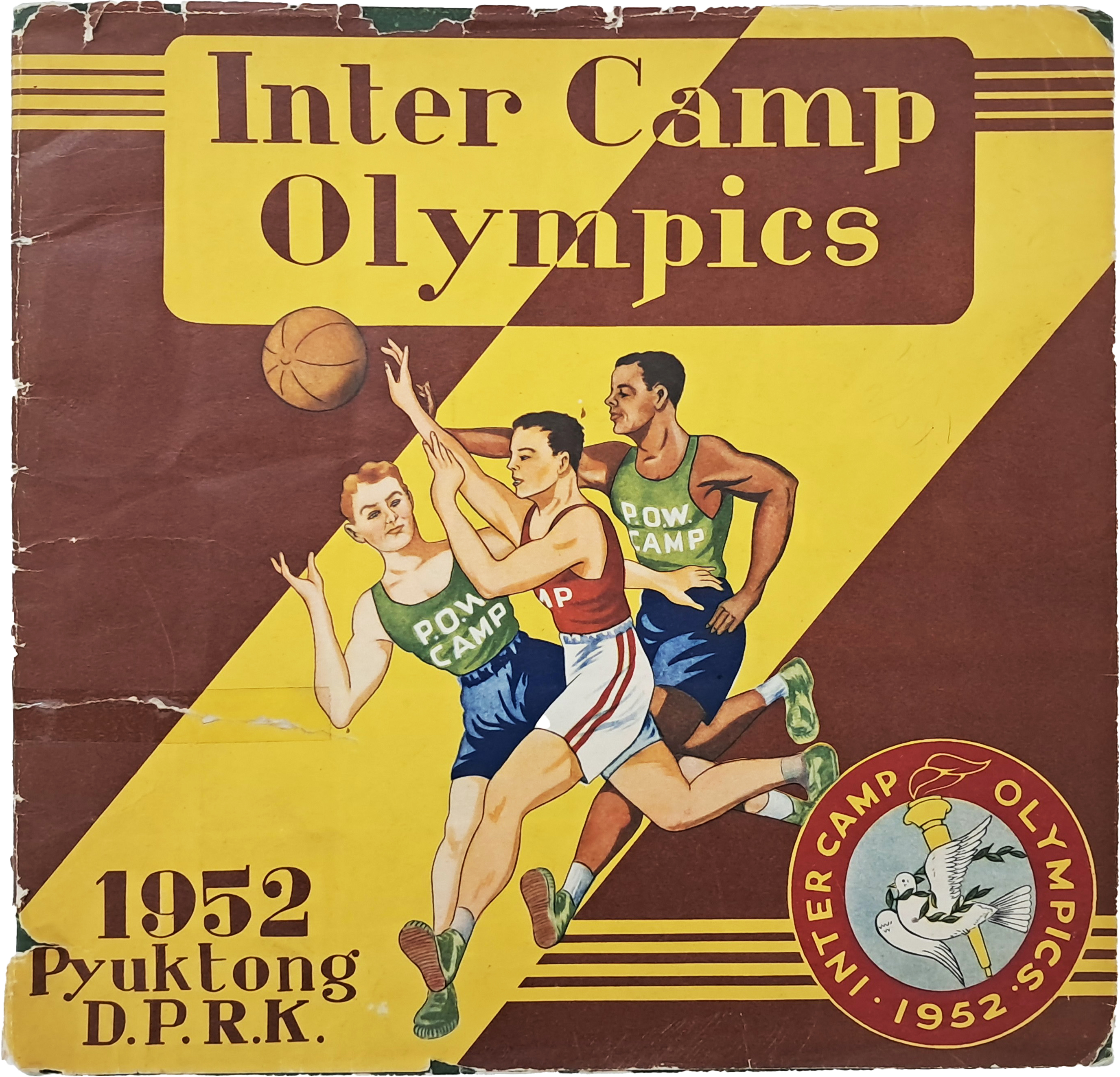[67] 참가자들의 사인이 담긴, [벽동포로수용소 올림픽 화보집 Inter Camp Olympics]