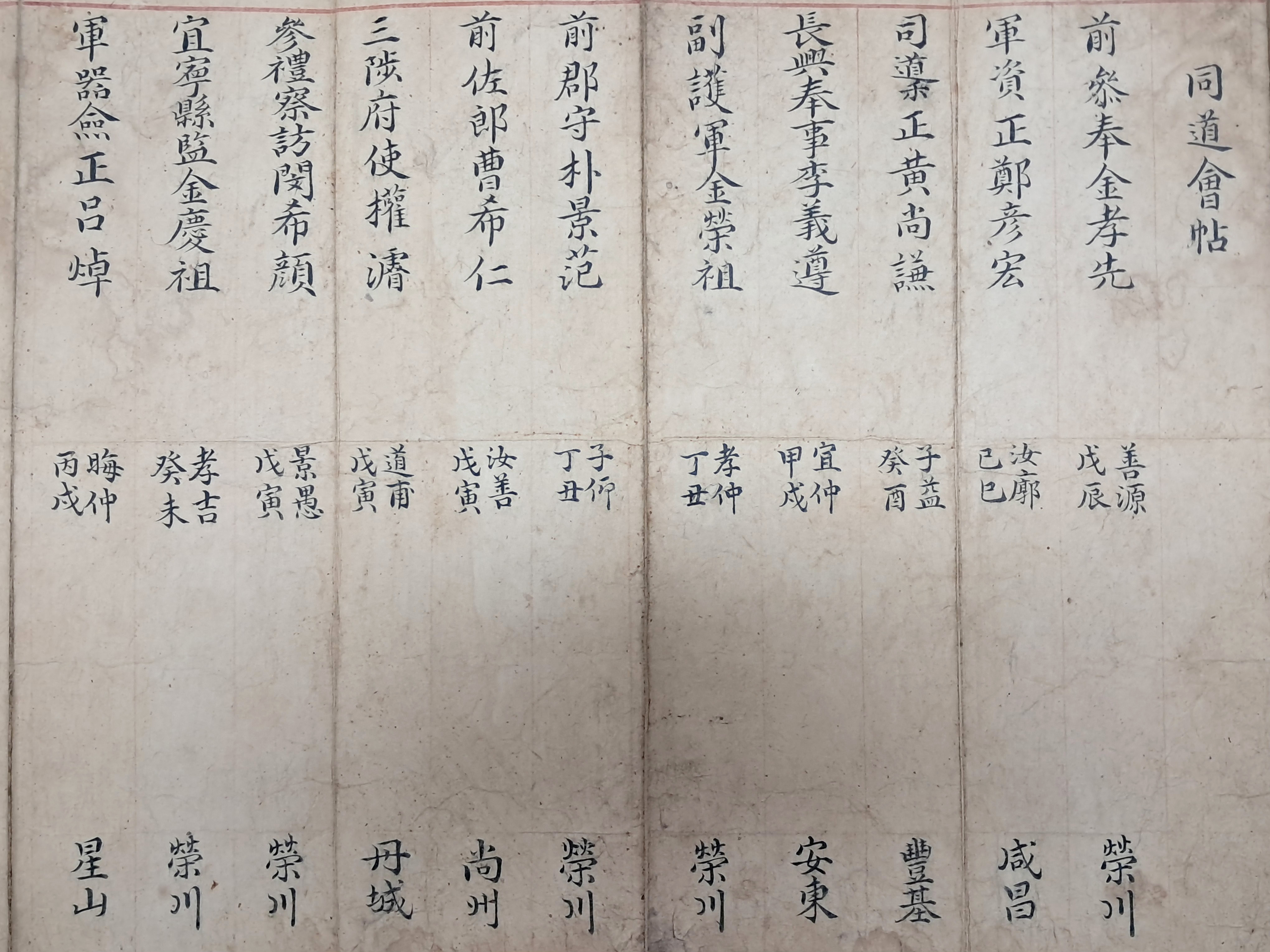 [133] 동도회 삼십오현첩 同道會三十五賢帖