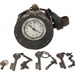 [185] 상호 “신광 Shin Kwang”이 있는 태엽으로 작동하는 [철도시계]