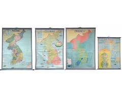 [196] ‘수산분포도’를 비롯한 대형 걸그림 4점 일괄