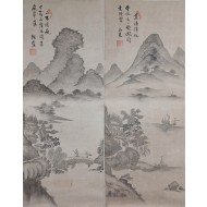 [160] 노삼록(盧三祿)의 소상팔경 2폭