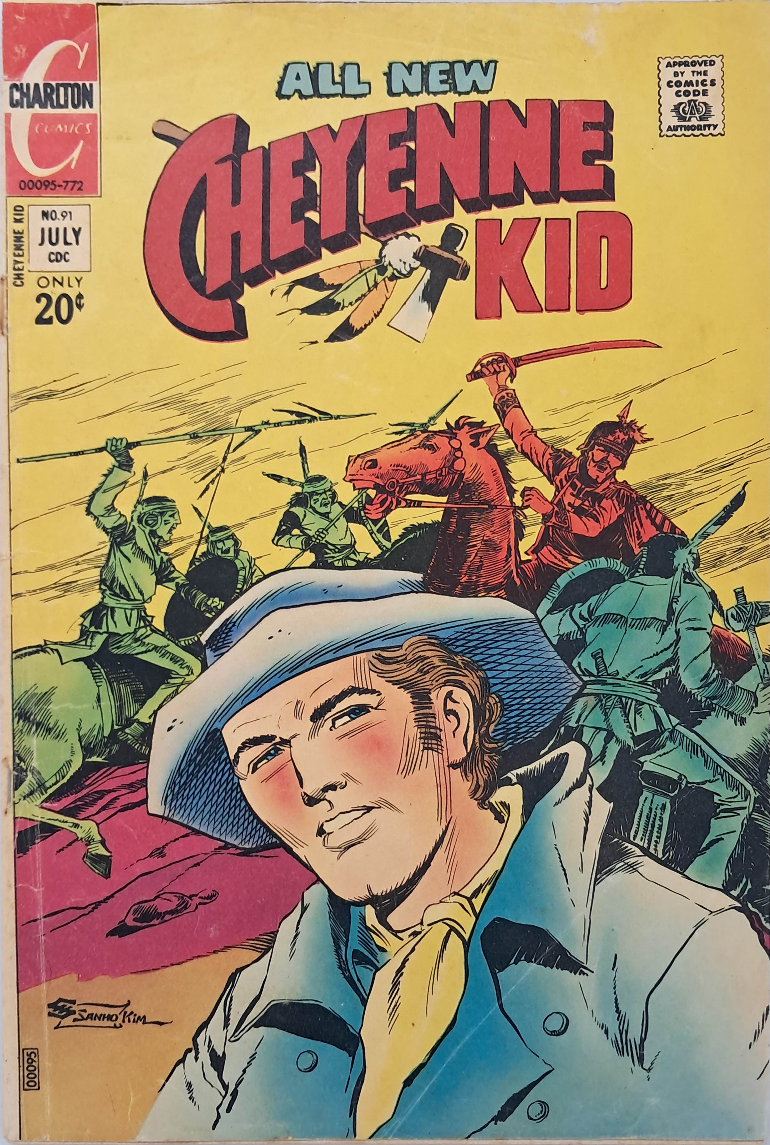 [4] 김산호 1972년 만화 - Cheyenne kid No 91