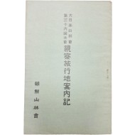 [252] 일제강점기 경복궁, 창경원, 비원 등 주요지역 산림 상태 등이 기록된 [시찰여행지안내기 視察旅行地案內記]