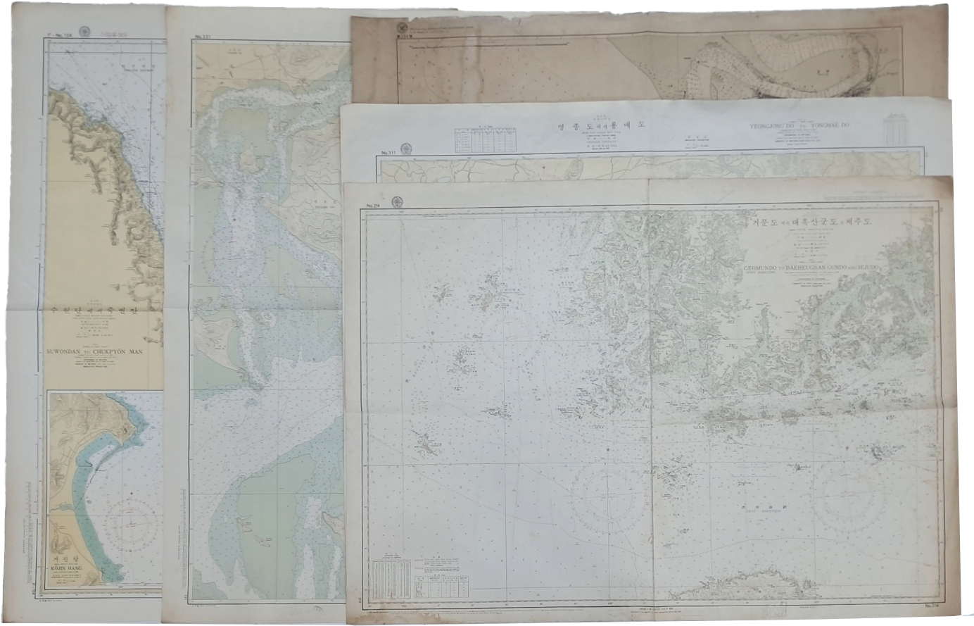 [279] 한반도 해도 4점과 요동지역 해도 1점 등 총 5점 일괄