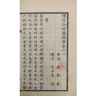 [118] 추사의 부친 김노경(金魯敬)의 낙관이 찍힌, 목판에 쓴 [고반여사考槃餘事] 필사본